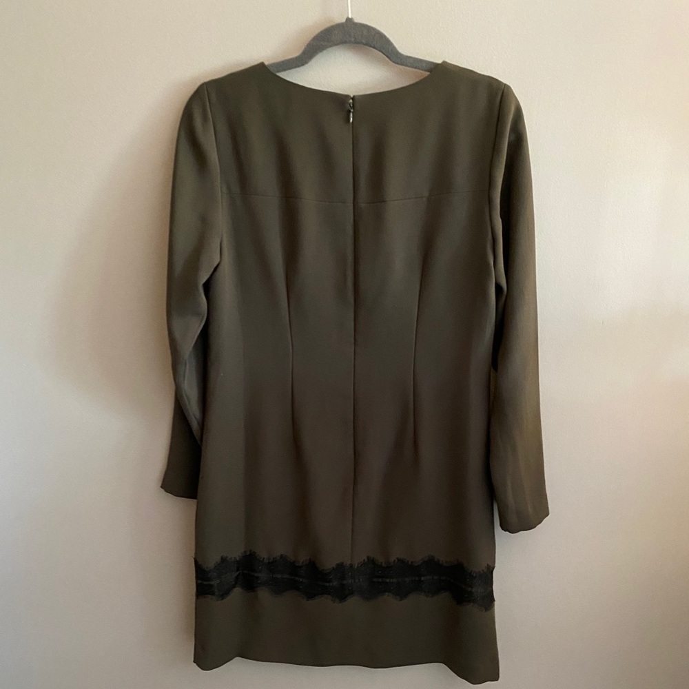 Ann Taylor Army Green Shift Dress - Picture 2 of 3